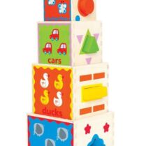 Hape Early Explorer Ξύλινη Πυραμίδα Με Κύβους (E0413A)