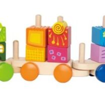 Hape Early Explorer Ξύλινο Τρένο Με Τουβλάκια Fantasia (E0417A)