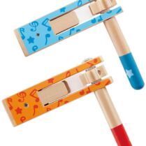 Hape Early Melodies Ξύλινη Ροκάνα Happy Noisemaker (E0611)