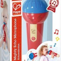 Hape Early Melodies Ξύλινο Mighty Echo Microphone (E0337A)