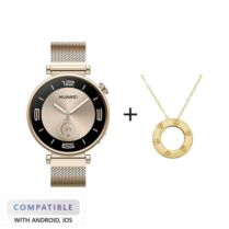 Huawei GT4 Gold Milanese + Circle of Life (by Nomikou) SmartWatch