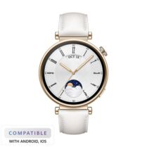 Huawei GT4 White Leather Strap SmartWatch