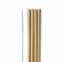 Humble Natural Bamboo Straws 4pc THE HUMBLE CO