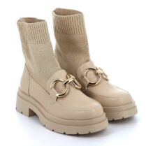 IDEAL SHOES Μποτάκι Γυναικείο - MP03-5726 - ΜΠΕΖ