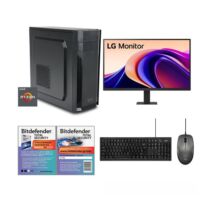 Infinity Gear Alpha R5 Max Rev.B1 & LG 27U631A-B IPS 100Hz USB C 2K & Logik Desktop Black & Antivirus Bitdefender Total Security