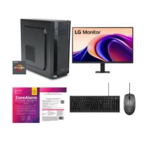 Infinity Gear Alpha R5 Max Rev.B1 & LG 27U631A-B IPS 100Hz USB C 2K & Logik Desktop Black & ZoneAlarm Extreme Security