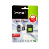 Intenso Adaptor Set 16GB Micro SD & USB & SD Κάρτα Μνήμης