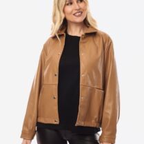 JACKET ΔΕΡΜΑΤΙΝΗ Ταμπά Dress Up