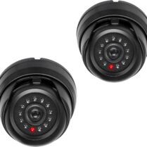 KW CCTV Dummy Dome Camera with LED - Ψεύτικες LED Κάμερες Ασφαλείας / Παρακολούθησης - 2 Τεμάχια - Black (53927.02.01) KW CCTV Dummy Dome Camera with LED - Ψεύτικες LED Κάμερες Ασφαλείας / Παρακολούθησης - 2 Τεμάχια - Black (53927.02.01)