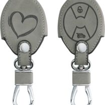 KW PU Leather Θήκη Κλειδιού Mini - 3 Κουμπιά - Brushed Heart / Grey (57029.02) KW PU Leather Θήκη Κλειδιού Mini - 3 Κουμπιά - Brushed Heart / Grey (57029.02)