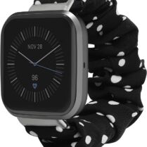 KW Ελαστικό Λουράκι Scrunchie Fitbit Versa 4 / Sense 2 / Versa 3 / Sense - White / Black (60481.01) KW Ελαστικό Λουράκι Scrunchie Fitbit Versa 4 / Sense 2 / Versa 3 / Sense - White / Black (60481.01)
