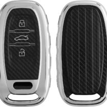KW Θήκη Κλειδιού Audi - Carbon Σιλικόνη με Έγχρωμο Πλαίσιο & Κουμπιά - 3 Κουμπιά - Keyless Go - Silver High Gloss (61925.94) KW Θήκη Κλειδιού Audi - Carbon Σιλικόνη με Έγχρωμο Πλαίσιο & Κουμπιά - 3 Κουμπιά - Keyless Go - Silver High Gloss (61925.94)