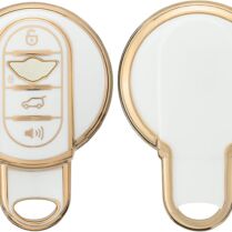 KW Θήκη Κλειδιού Mini - Σιλικόνη - 3 Κουμπιά - Smart Key - White / Gold (58602.02) KW Θήκη Κλειδιού Mini - Σιλικόνη - 3 Κουμπιά - Smart Key - White / Gold (58602.02)