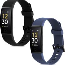KW Λουράκι Σιλικόνης Realme Band 1 - 2 Τεμάχια - Black / Dark Blue (58173.01)