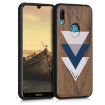 KW Σκληρή Ξύλινη Θήκη Huawei Y6 (2019) - Wood and Triangles (49481.04)