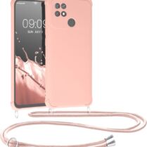 KWmobile Matte Θήκη Σιλικόνης με Λουράκι Λαιμού Xiaomi Poco C40 - Mother Of Pearl (59619.154)