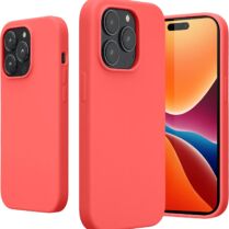 KWmobile Soft Flexible Rubber Cover - Θήκη Σιλικόνης Apple iPhone 14 Pro - Neon Coral (59073.103)