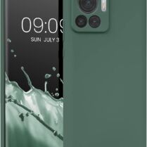 KWmobile Soft Flexible Rubber Cover - Θήκη Σιλικόνης Motorola Edge 30 Ultra - Forest Green (60071.166)