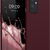 KWmobile Soft Flexible Rubber Cover - Θήκη Σιλικόνης OnePlus 9 - Tawny Red (56040.190)
