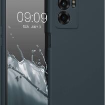 KWmobile Soft Slim Flexible Rubber Cover with Camera Protector - Θήκη Σιλικόνης Realme Narzo 50 5G με Πλαίσιο Κάμερας - Dark Slate (59618.202)