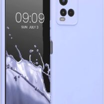 KWmobile Soft Slim Flexible Rubber Cover with Camera Protector - Θήκη Σιλικόνης Vivo Y21 με Πλαίσιο Κάμερας - Light Lavender (57577.139)
