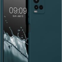 KWmobile Soft Slim Flexible Rubber Cover with Camera Protector - Θήκη Σιλικόνης Vivo Y21 με Πλαίσιο Κάμερας - Teal Matte (57577.57)