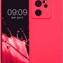KWmobile Soft Slim Flexible Rubber Cover with Camera Protector - Θήκη Σιλικόνης Xiaomi 13T / 13T Pro με Πλαίσιο Κάμερας - Neon Pink (KWM000020IU005C)