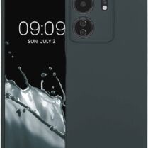 KWmobile Soft Slim Flexible Rubber Cover with Camera Protector - Θήκη Σιλικόνης Xiaomi Redmi 13C 4G / Poco C65 με Πλαίσιο Κάμερας - Dark Slate (KWM000020KN002C)