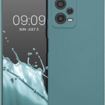 KWmobile Soft Slim Flexible Rubber Cover with Camera Protector - Θήκη Σιλικόνης Xiaomi Redmi Note 12 5G / Poco X5 με Πλαίσιο Κάμερας - Arctic Night (61169.207)