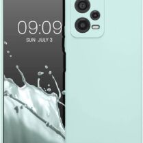 KWmobile Soft Slim Flexible Rubber Cover with Camera Protector - Θήκη Σιλικόνης Xiaomi Redmi Note 12 5G / Poco X5 με Πλαίσιο Κάμερας - Cool Mint (61169.200)