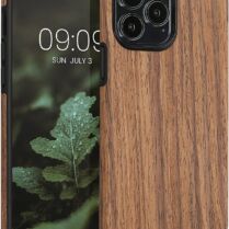 KWmobile Wood Optics - Θήκη Σιλικόνης Apple iPhone 13 Pro Max - Woodgrain Brown (58304.01)