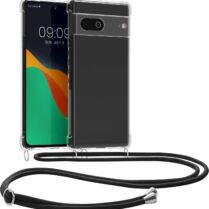 KWmobile Διάφανη Θήκη Σιλικόνης με Λουράκι Λαιμού - Google Pixel 7 - Transparent / Black (58370.03) KWmobile Διάφανη Θήκη Σιλικόνης με Λουράκι Λαιμού - Google Pixel 7 - Transparent / Black (58370.03)