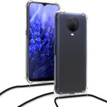 KWmobile Διάφανη Θήκη Σιλικόνης με Λουράκι Λαιμού - Nokia G20 / G10 - Transparent / Black (55598.03)