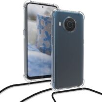 KWmobile Διάφανη Θήκη Σιλικόνης με Λουράκι Λαιμού Nokia X20 / X10 - Transparent (55597.03)