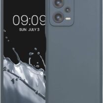KWmobile Θήκη Σιλικόνης Xiaomi Redmi Note 12 5G / Poco X5 με Πλαίσιο Κάμερας - Dark Slate (60887.202)