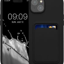 KWmobile Θήκη Σιλικόνης με Υποδοχή για Κάρτα - Apple iPhone 15 Plus - Black (62018.01)