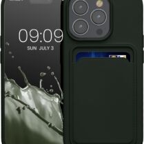 KWmobile Θήκη Σιλικόνης με Υποδοχή για Κάρτα - Apple iPhone 15 Pro - Dark Green (62019.80)