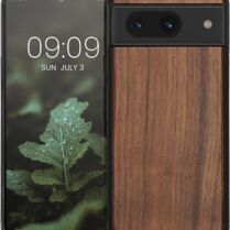 KWmobile Σκληρή Ξύλινη Θήκη με TPU Bumper - Google Pixel 8 - Walnut / Dark Brown (61871.18)