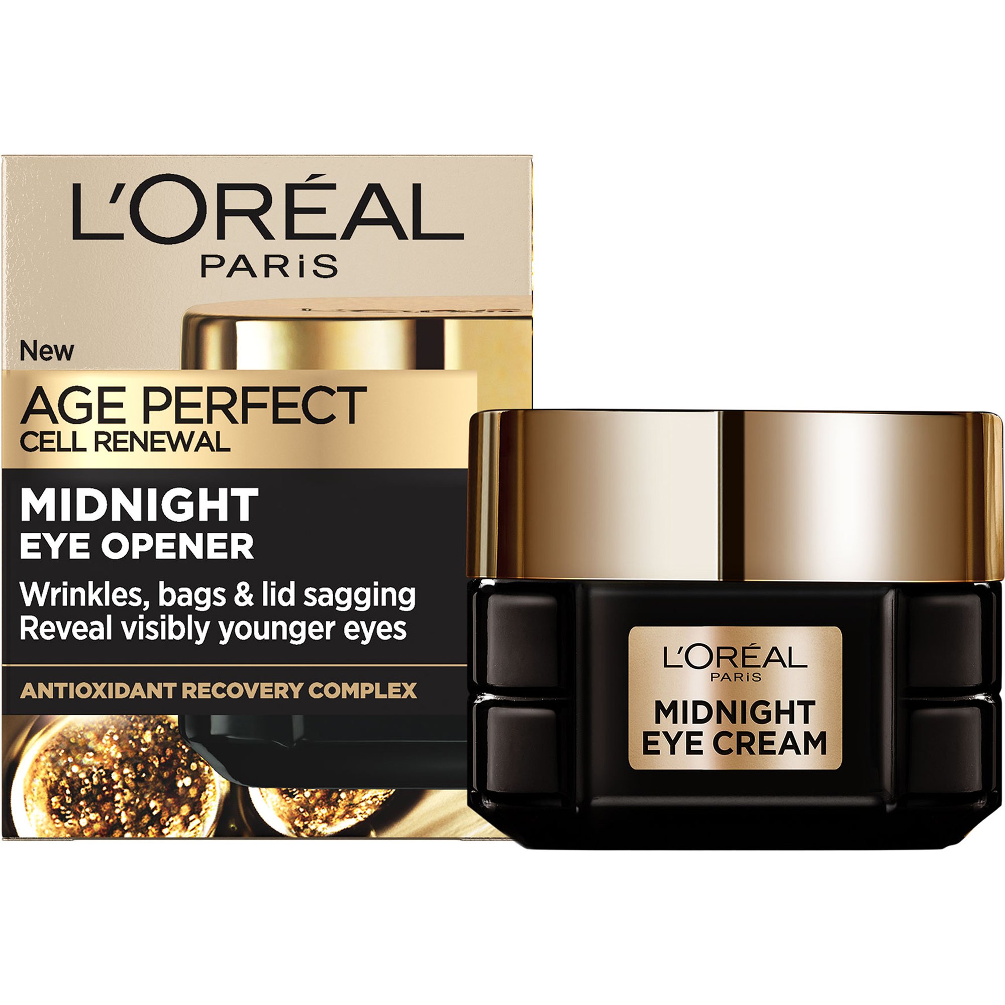 L'Oreal Paris Age Perfect Cell Renew Midnight Eye Cream Κρέμα Νυκτός Κυτταρικής Ανάπλασης Ματιών με Αντιοξειδωτικά που Χαρίζει Ορατά πιο Ξεκούραστο & Νεανικό Βλέμμα 15ml L'Oreal Paris Age Perfect Cell Renew Midnight Eye Cream Κρέμα Νυκτός Κυτταρικής Ανάπλασης Ματιών με Αντιοξειδωτικά που Χαρίζει Ορατά πιο Ξεκούραστο & Νεανικό Βλέμμα 15ml