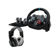 Logitech G29 Driving Force Racing Wheel & A10 Gaming Headset Logitech G29 Driving Force Racing Wheel & A10 Gaming Headset