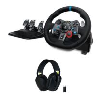 Logitech G29 Racing PS5/PS4/PS3 & G435 Black Set Logitech G29 Racing PS5/PS4/PS3 & G435 Black Set