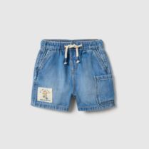 OVS βρεφική denim βερμούδα με ελαστική μέση Regular Fit - 002566157 Denim Blue