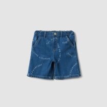 OVS βρεφική denim βερμούδα με ελαστική μέση Regular Fit - 002575221 Μπλε Σκούρο