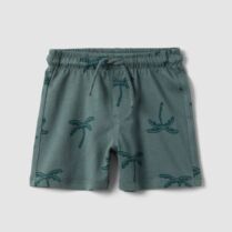 OVS βρεφική βερμούδα με all-over print και ελαστική μέση Regular Fit - 002690040 Πράσινο Σκούρο