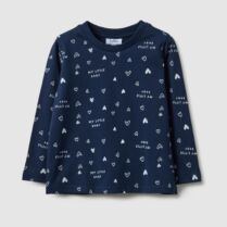 OVS βρεφική μπλούζα με all-over print Regular Fit - 002553209 Μπλε Σκούρο