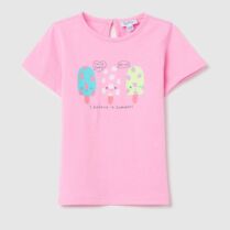 OVS βρεφικό T-shirt με print - 002268764 Ροζ