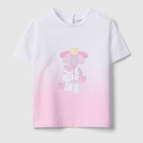 OVS βρεφικό T-shirt με print Regular Fit - 002576651 Λευκό