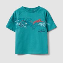 OVS βρεφικό T-shirt με print Regular Fit - 002686554 Βεραμάν