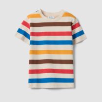 OVS βρεφικό T-shirt με ριγέ σχέδιο Regular Fit - 002690018 Μπεζ