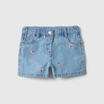 OVS βρεφικό denim σορτς με rainbow print Regular Fit - 002561648 Denim Blue